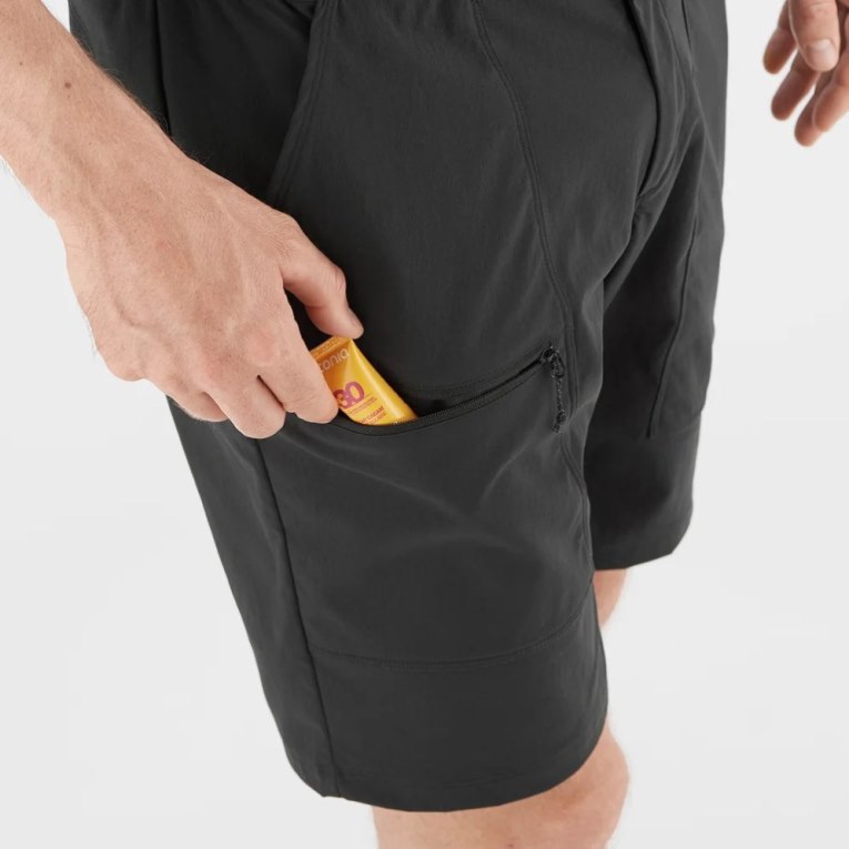 Black Salomon Outrack Men's Shorts | IE DO6829